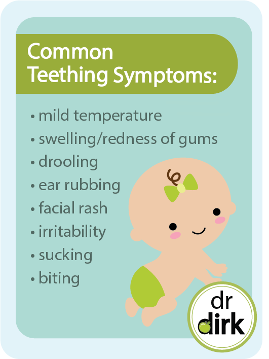 teething symptoms goo